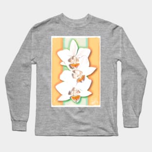 Abstract Floral Design Long Sleeve T-Shirt